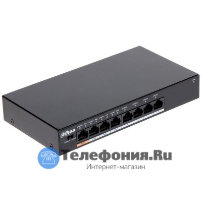 DAHUA DH-PFS3008-8ET-60 8-портовый неуправляемый коммутатор с РоЕ